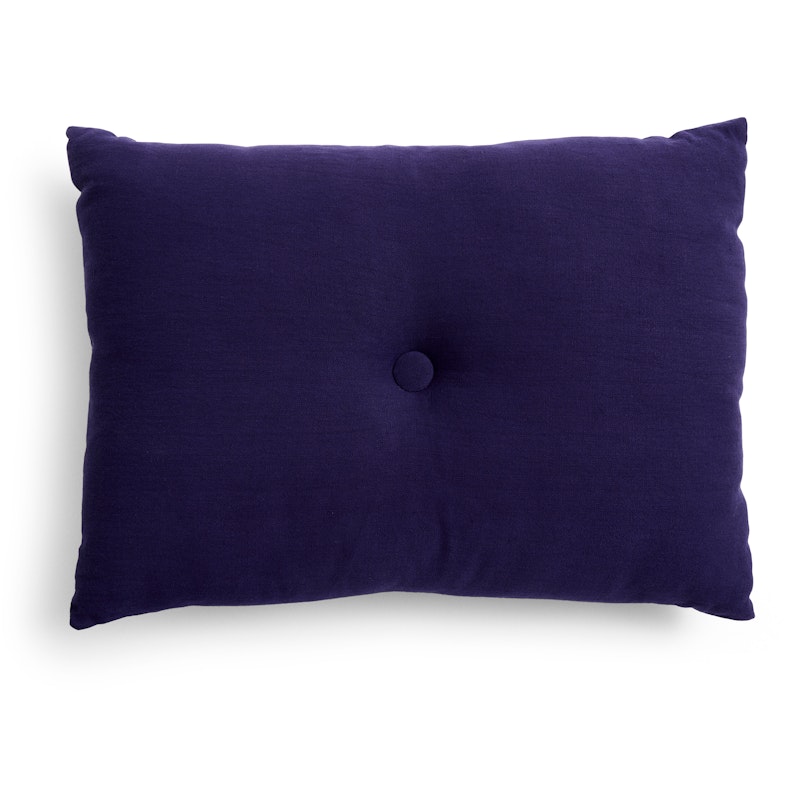 Dot Cushion Linen 45x60 cm, Dark Blue