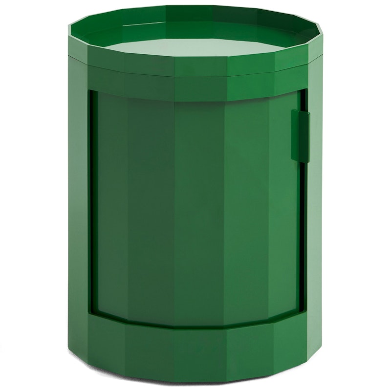Facet Cabinet Low, Spinach Green