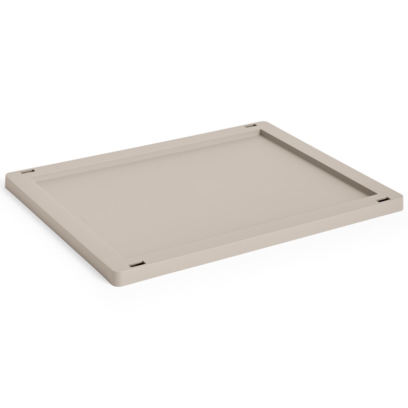 Colour Crate Plastic Medium Lid, Warm Grey