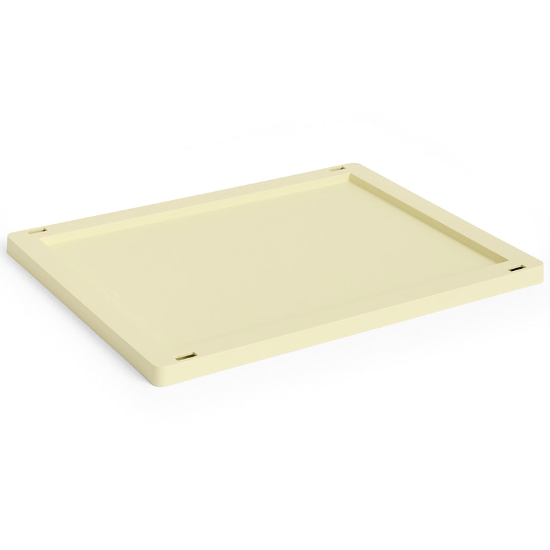 Colour Crate Plastic Medium Lid, Light Yellow