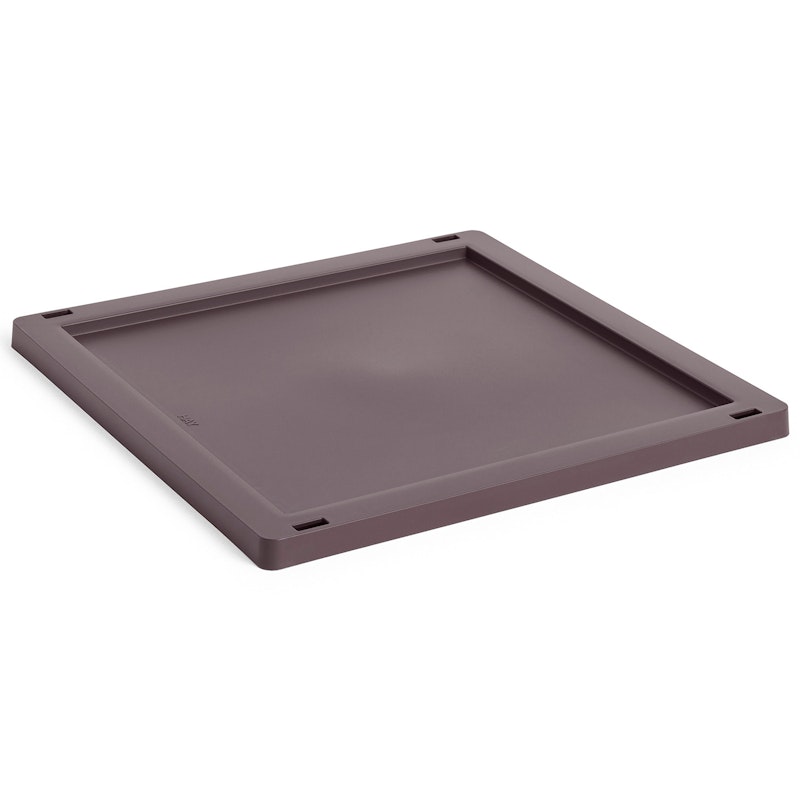 Colour Crate Plastic Medium Square / Cube Lid, Bordeaux