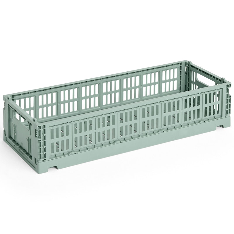 Colour Crate Mini Oblong Storage, Sage Green