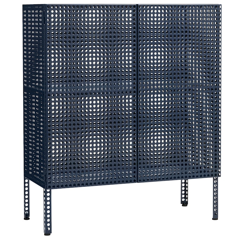 Perforated Cabinet Medium, Steel Blue