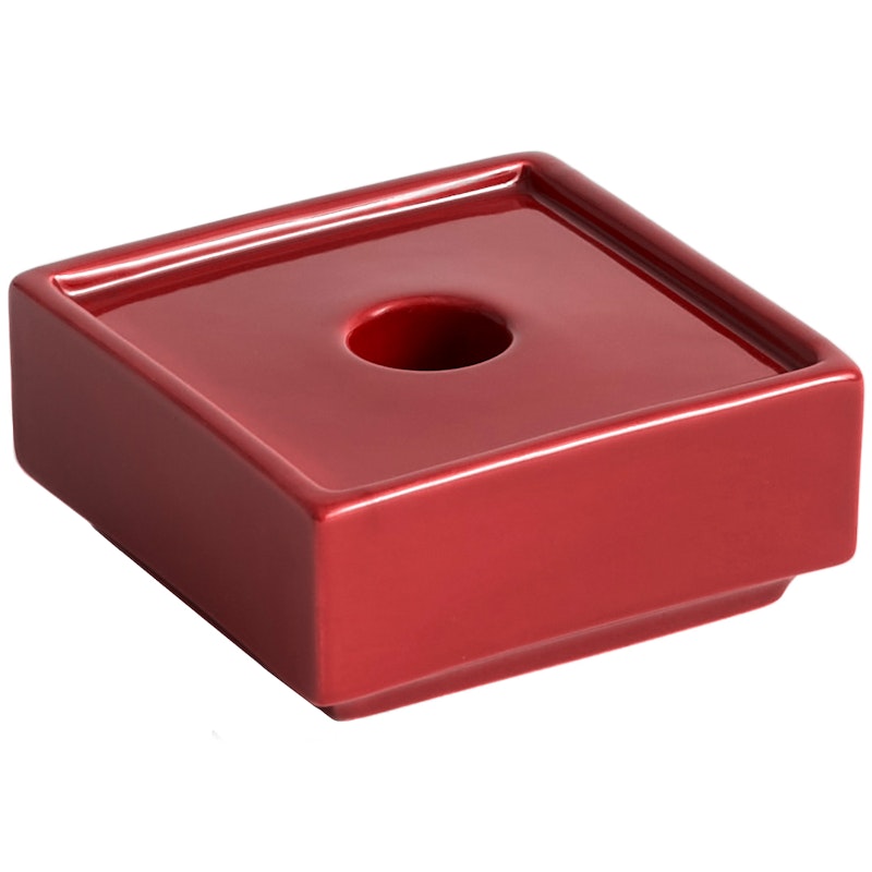 Mattone Kerzenhalter 9x9 cm, Rot