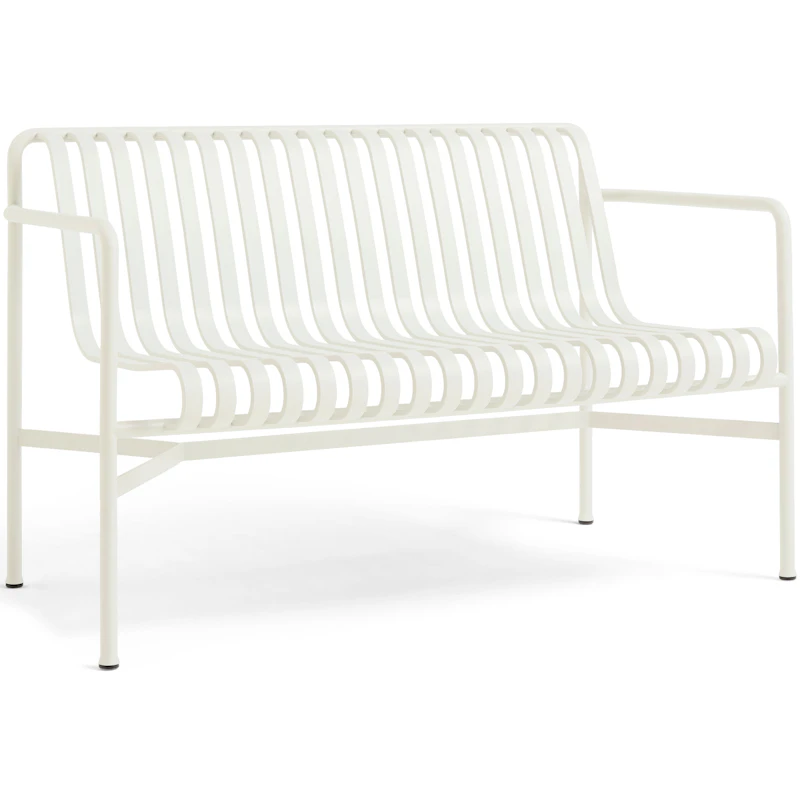 Palissade Dining Bench, Cream White