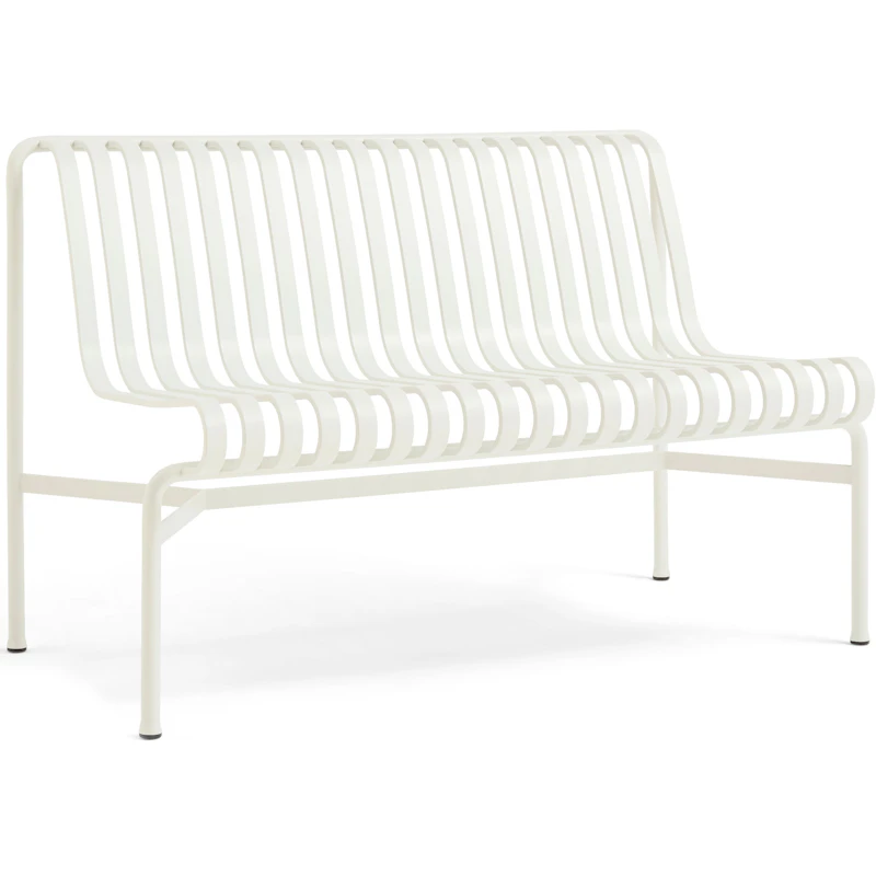 Palissade Dining Bench Without Armrests, Cream White