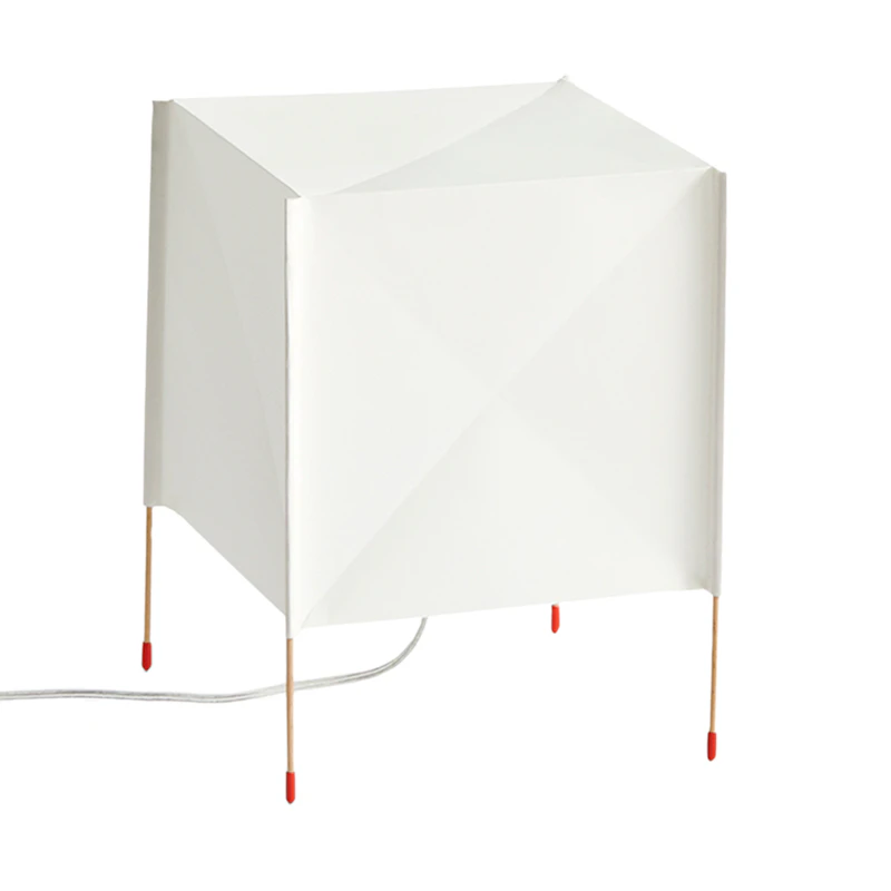 Paper Cube Table Lamp, White