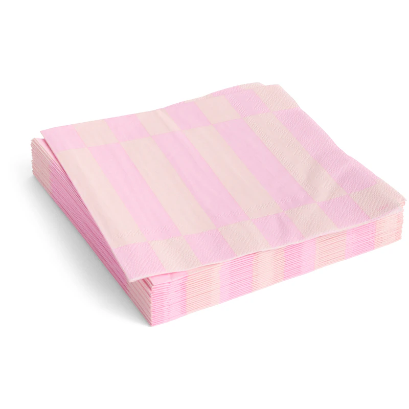 Pattern Napkins 33x33 cm, Light Pink
