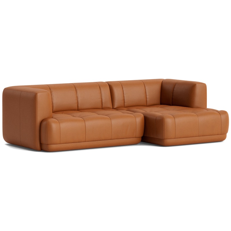 Quilton 3-Sitzer-Sofa Konfiguration 19 Rechts, Leder Nevada NV2488