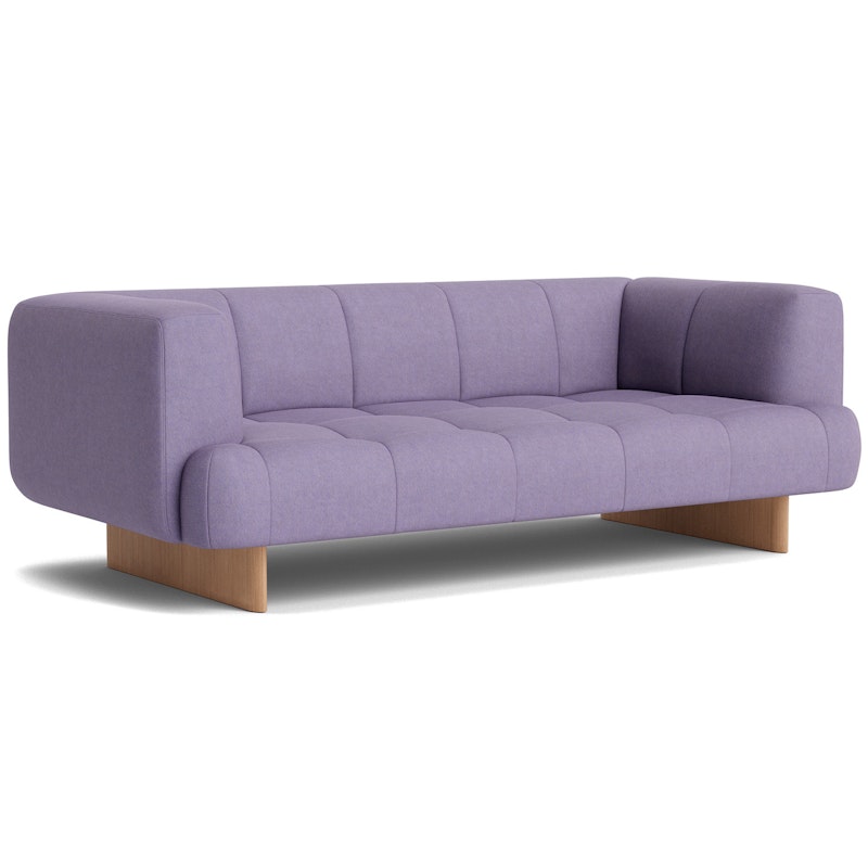 Quilton Lift 2-Sitzer-Sofa, Steelcut Quartet 644 / Eiche