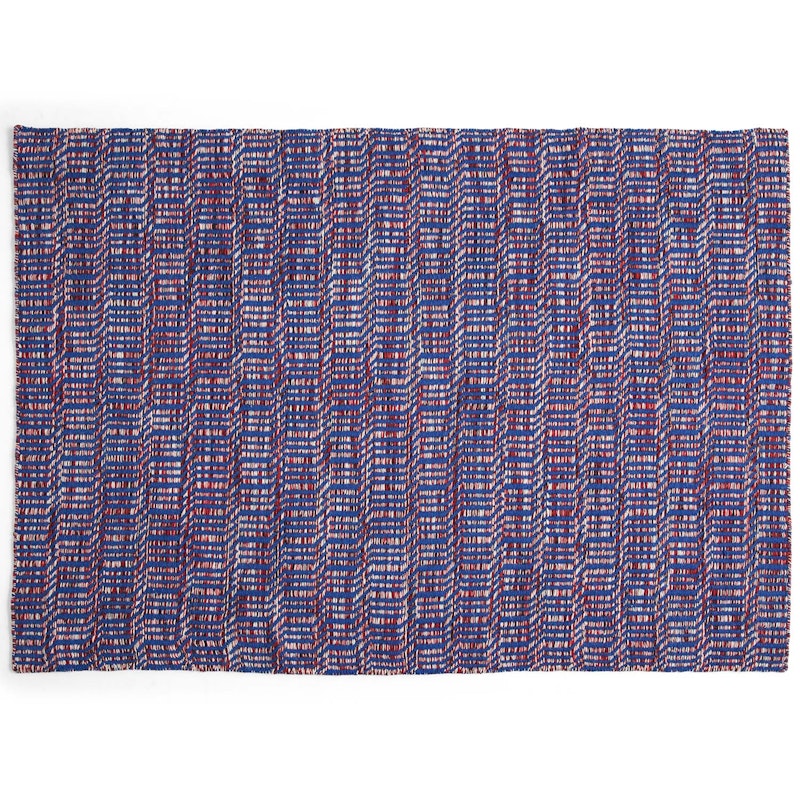 Radio Teppich Blau/Rot, 140x200 cm