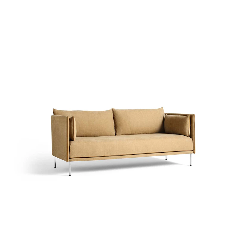 Silhouette 2-Seater Sofa, Chrome / Linara 142