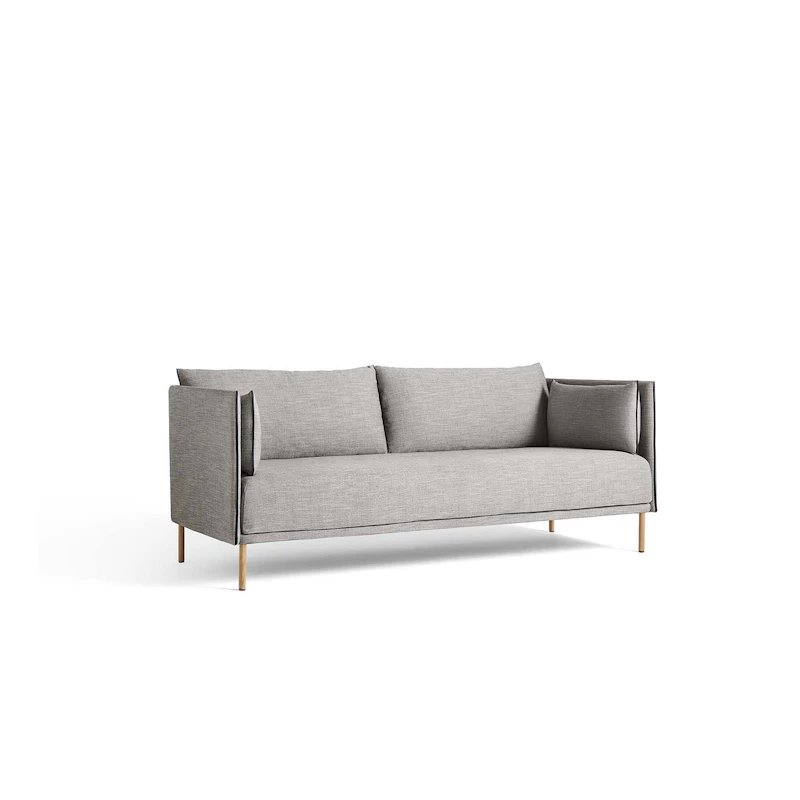 Silhouette 2-Seater Sofa, Oiled Oak / Ruskin 33 Nori