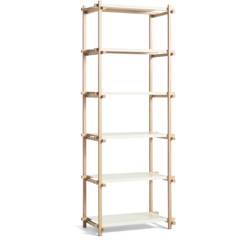Woody Shelving 2.0 Column High Soaped Oak / Almond White
