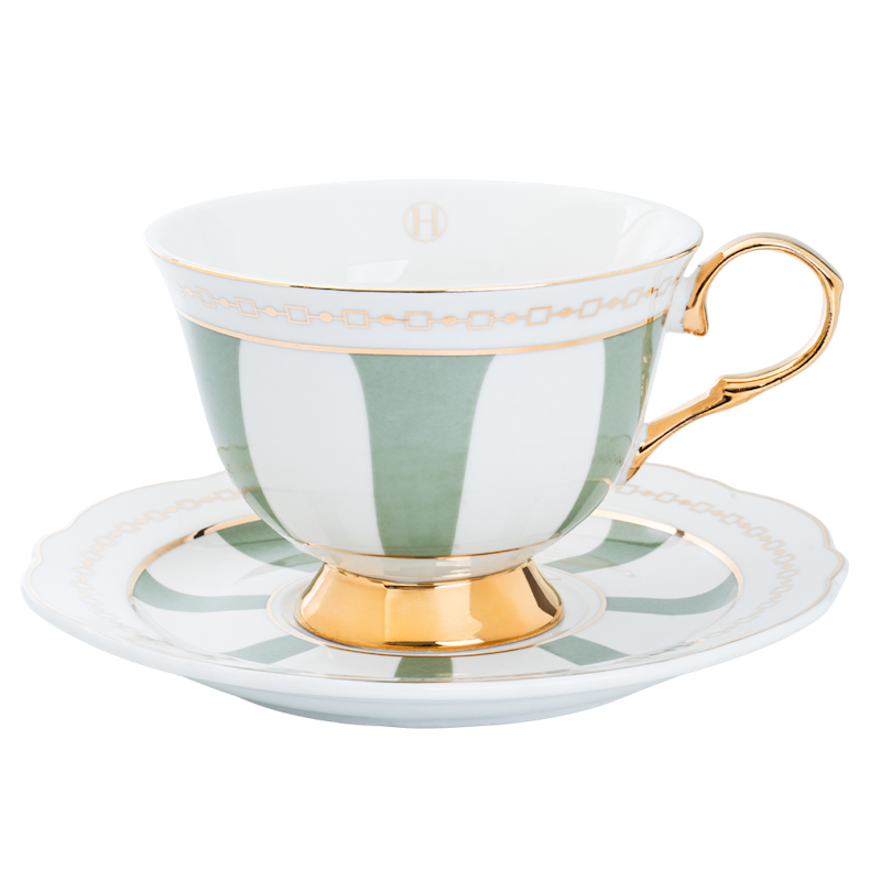 Anima Cup With Saucer, Sage
