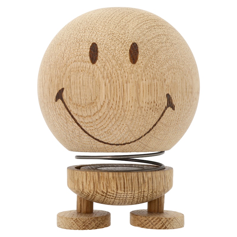 Hoptimist Smiley Figur M, Eiche Natur