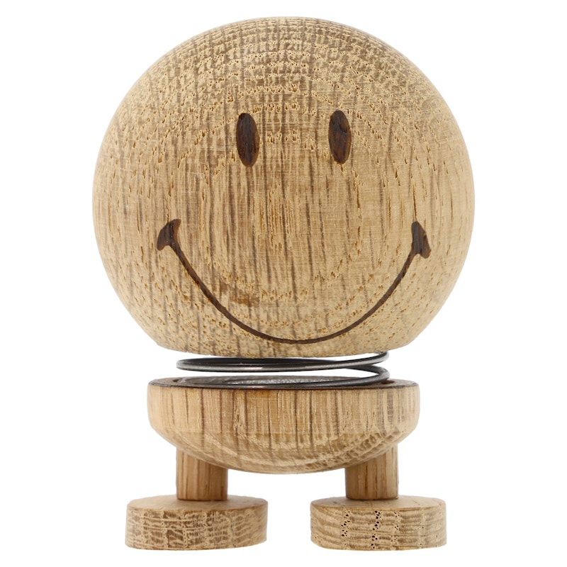 Hoptimist Smiley Figur S, Eiche Natur