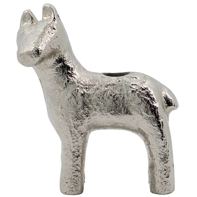 Horse Kerzenhalter, Antique Silver