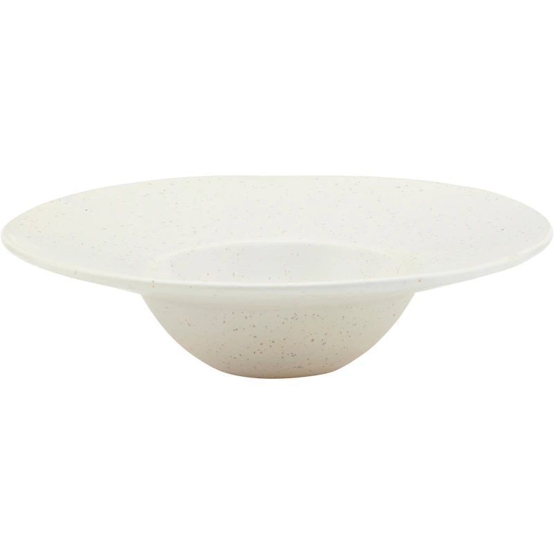 Pion Pasta Plate 25 cm, White / Grey