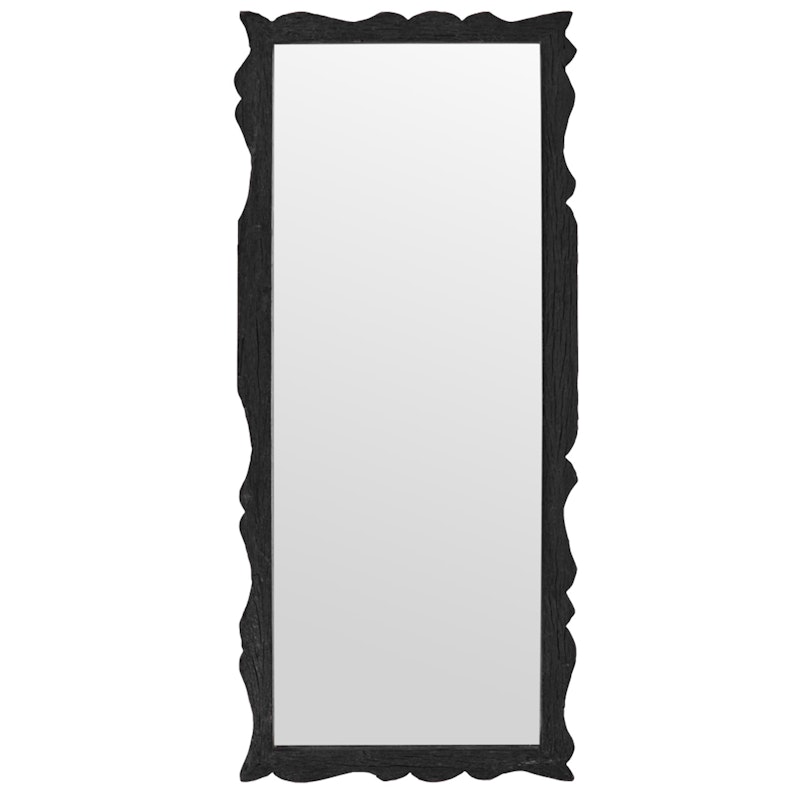 Carve Mirror, Brown 31.5 x 75 cm