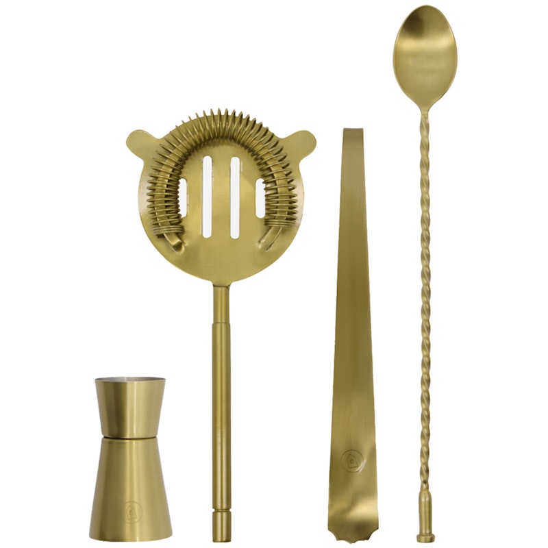 Kett Bar Set, Antique Brass