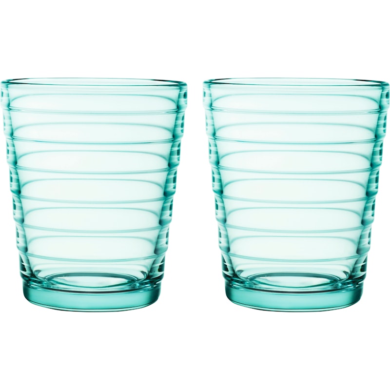 Aino Aalto Drinking Glass 22 cl 2-pack, Water Green