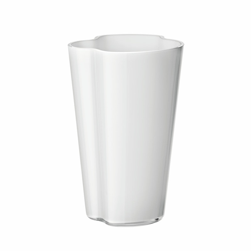Alvar Aalto Vase, 22 cm/ Weiß