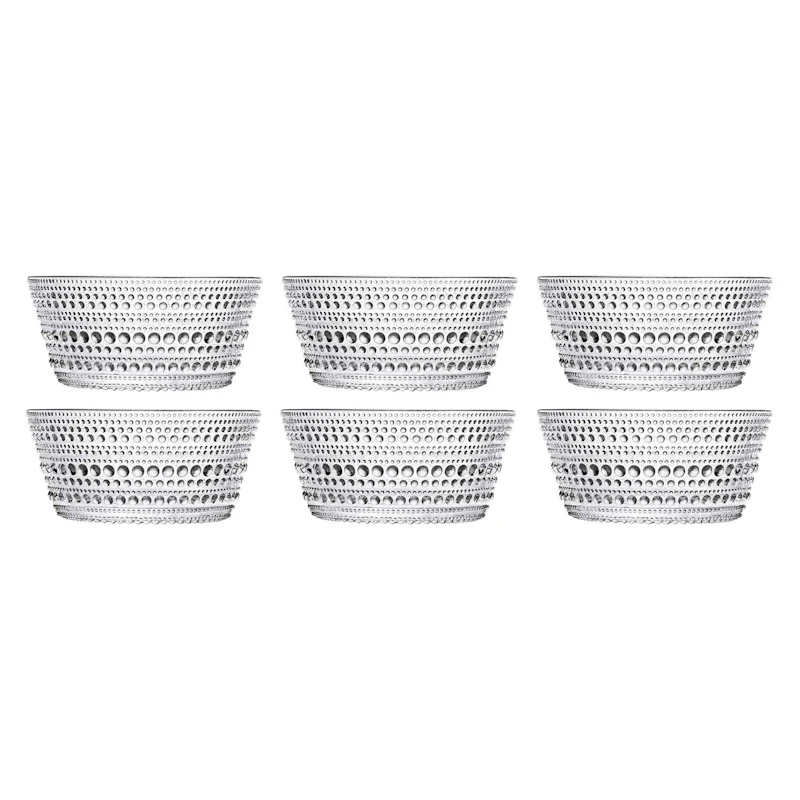 Kastehelmi Bowl 23 cl Clear, 6 Pcs