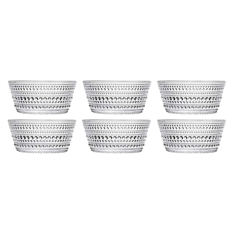 Kastehelmi Bowl 23 cl Clear, 6 Pcs