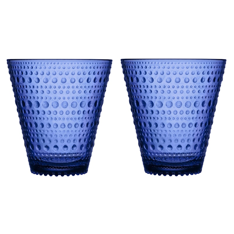 Kastehelmi Trinkglas 30 cl 2-er Set, Ultramarinblau