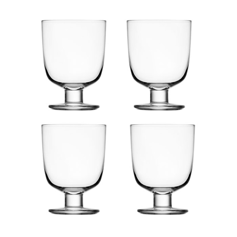 Lempi Drinking Glass 34 cl 4 pcs, Clear