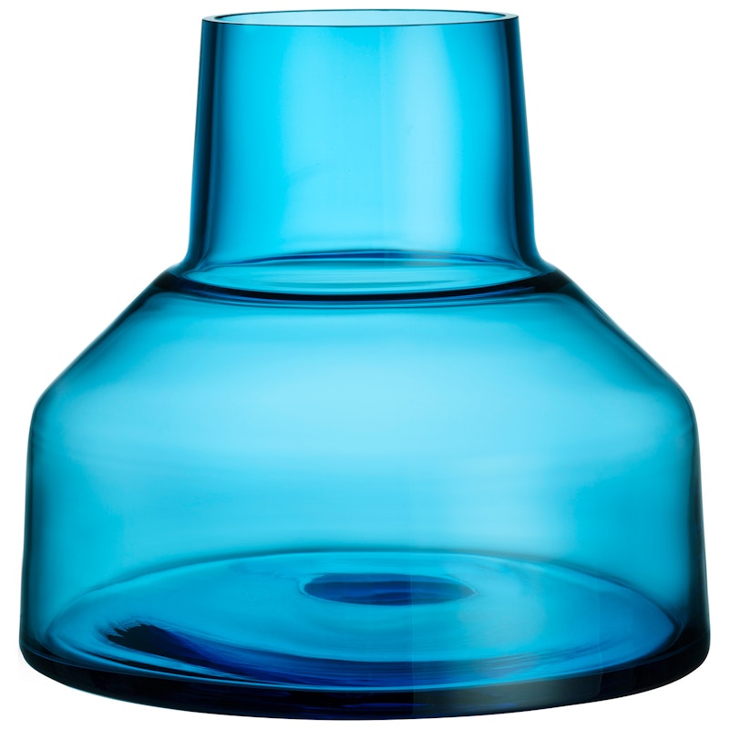 Solare Vase Low 20x22 cm, Electric Blue