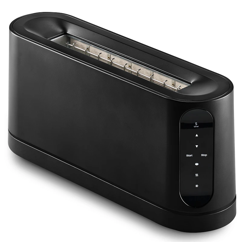 Long Slot Toaster, Black