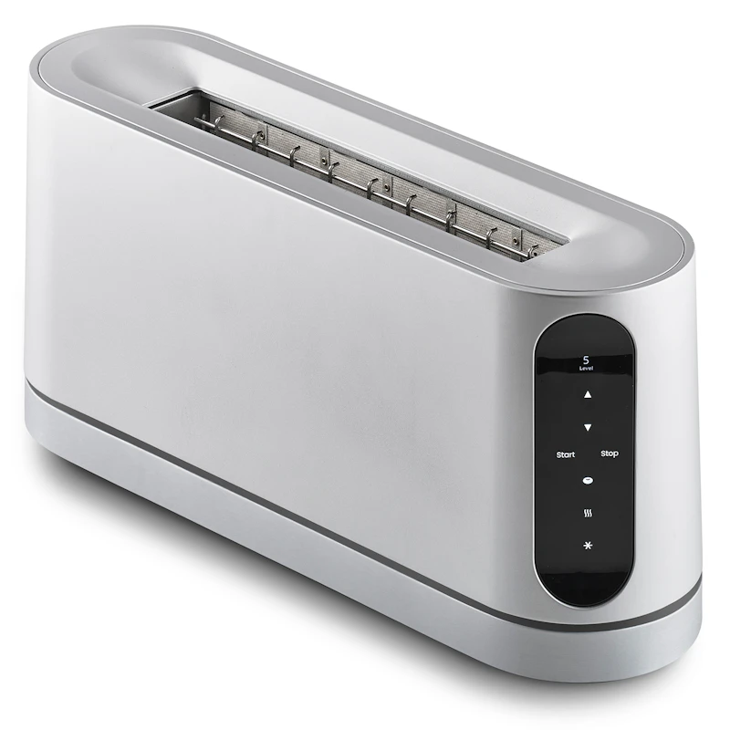 Long Slot Toaster, Silver