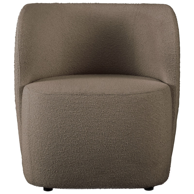 Cap Sessel Bouclé-Stoff, Taupe