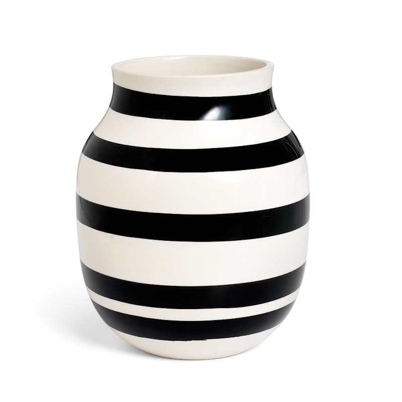 Omaggio Vase, Mittel/ Schwarz