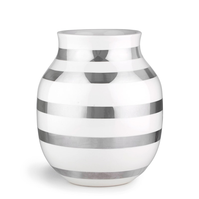 Omaggio Vase, Mittel/ Silber