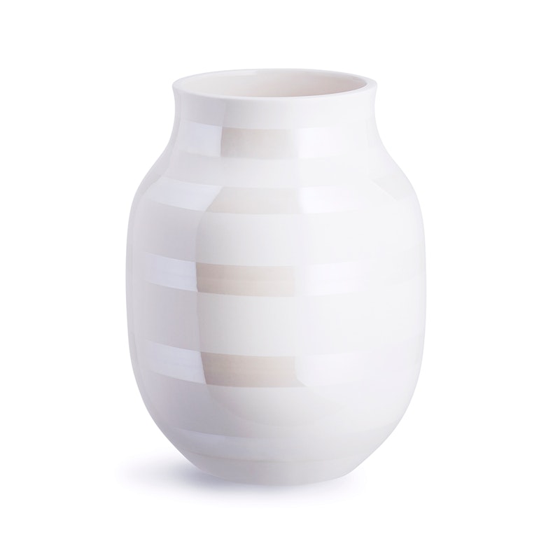 Omaggio Vase, Mittel/ Perlmutt