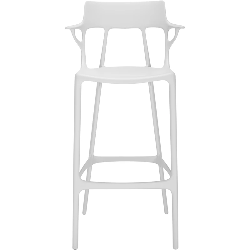 A.I. Bar Stool Recycled 75 cm, White