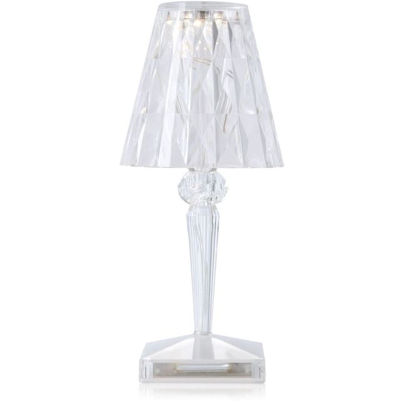 Battery Table Lamp Portable, Clear