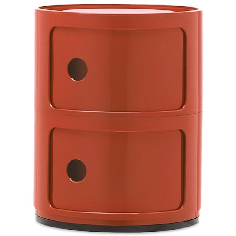 Componibili Classic Storage With 2 Compartments, Orange