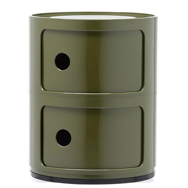 Componibili Classic Storage With 2 Compartments, Green