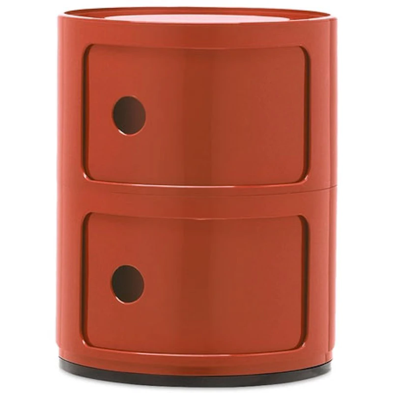 Componibili Classic Storage With 2 Compartments, Orange