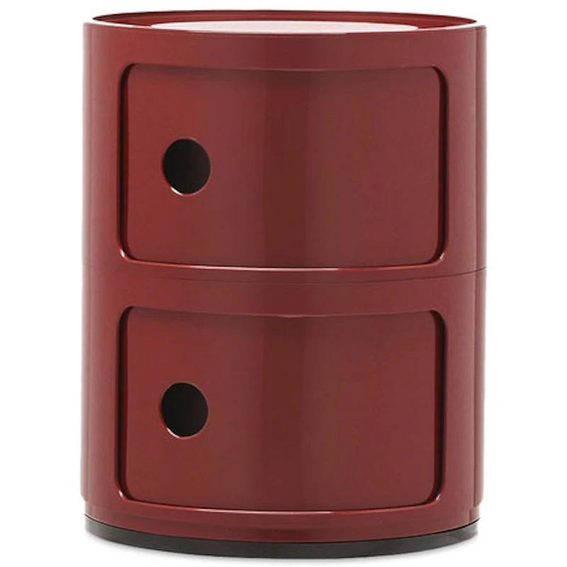 Componibili Classic Storage With 2 Compartments, Burgundy