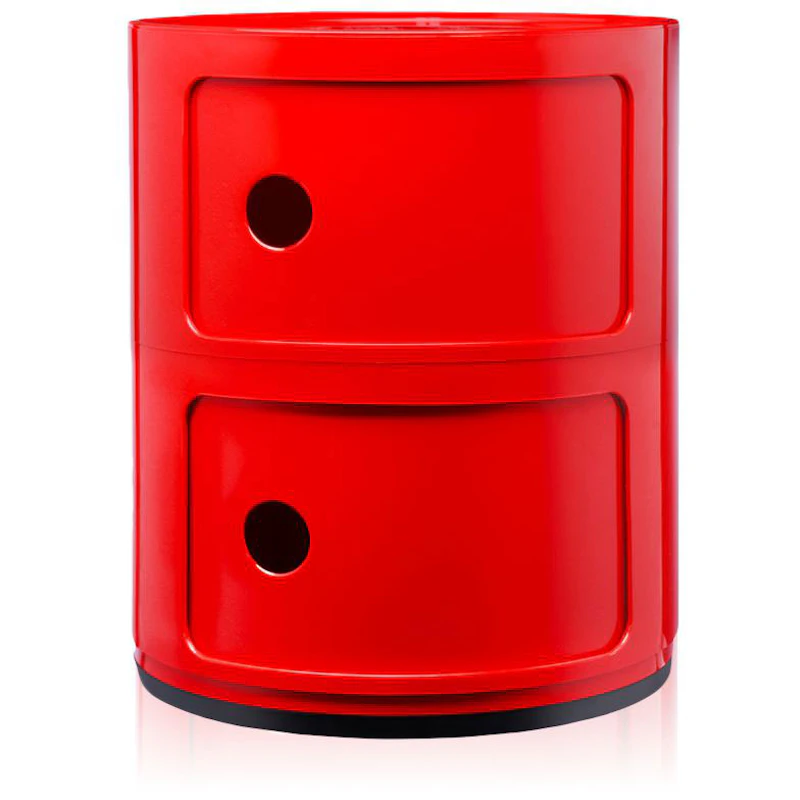 Componibili Classic Storage With 2 Compartments, Red
