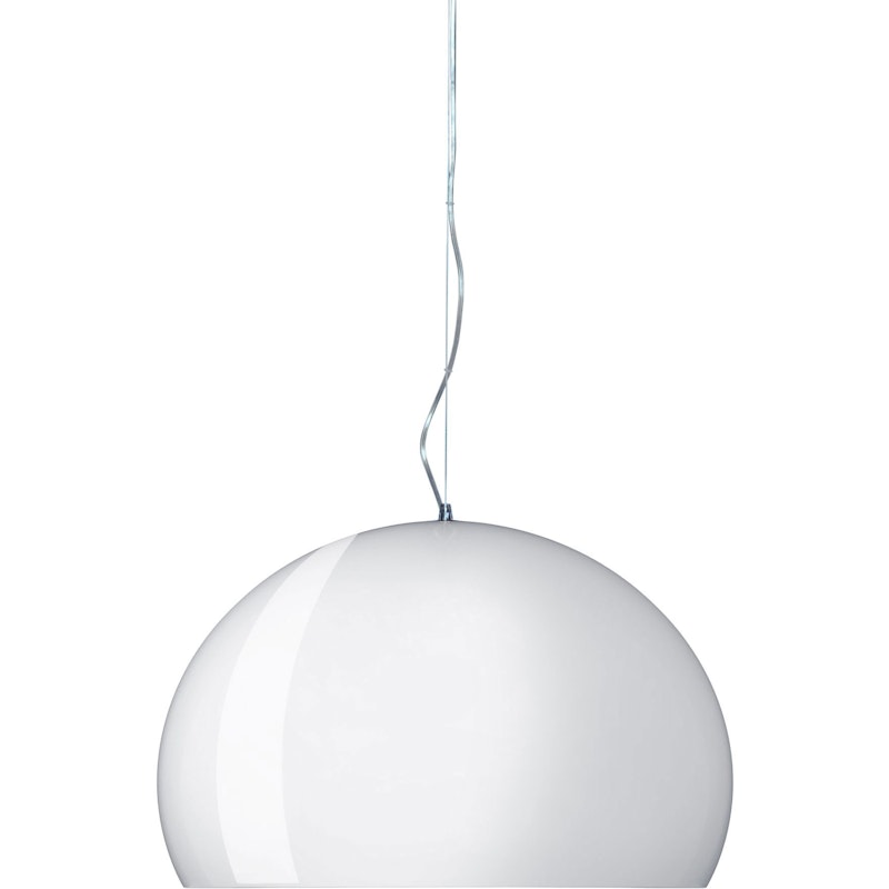 FL/Y Pendant 52 cm, White Glossy
