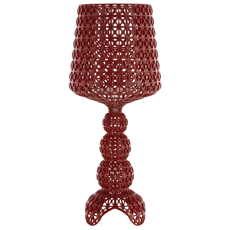 Mini Kabuki Table Lamp, Burgundy