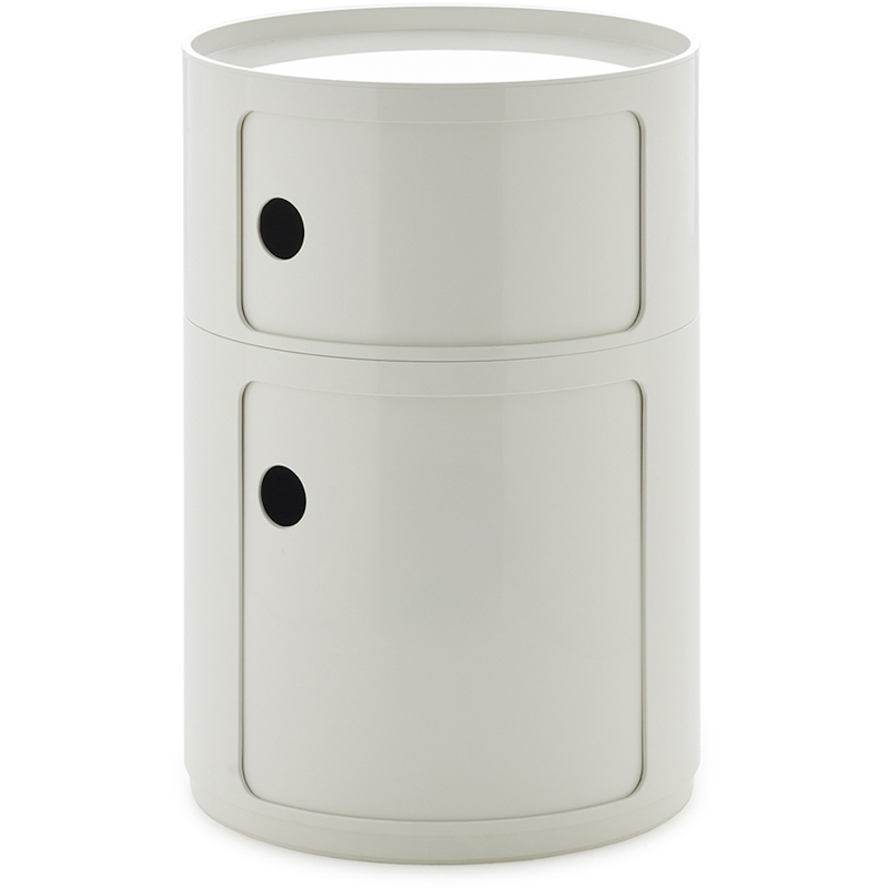 Componibili New Big Storage With 2 Compartments, White