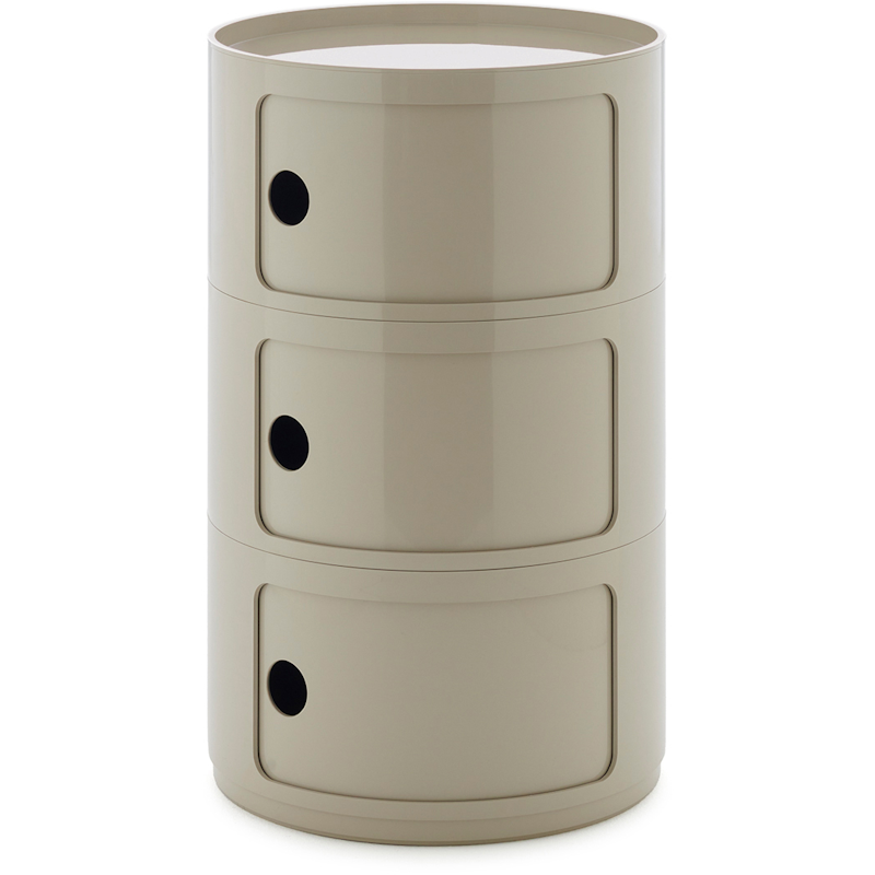 Componibili New Big Storage With 3 Compartments, Dove Grey