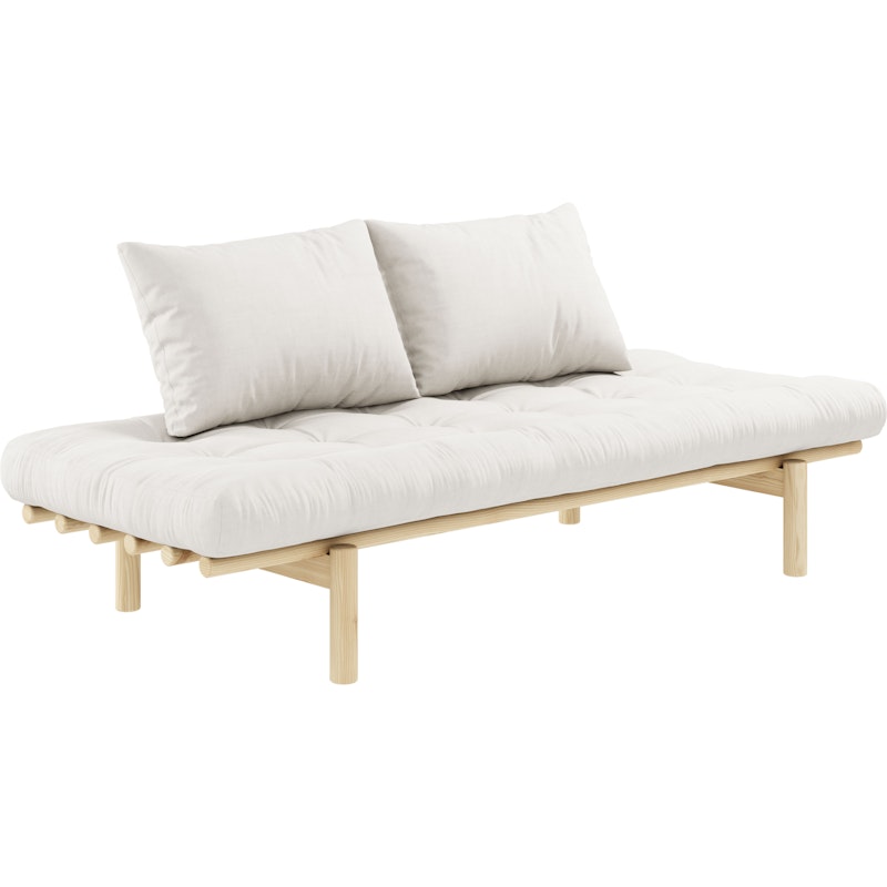 Pace Daybed With Mattress, Clear Lacquered / Natural